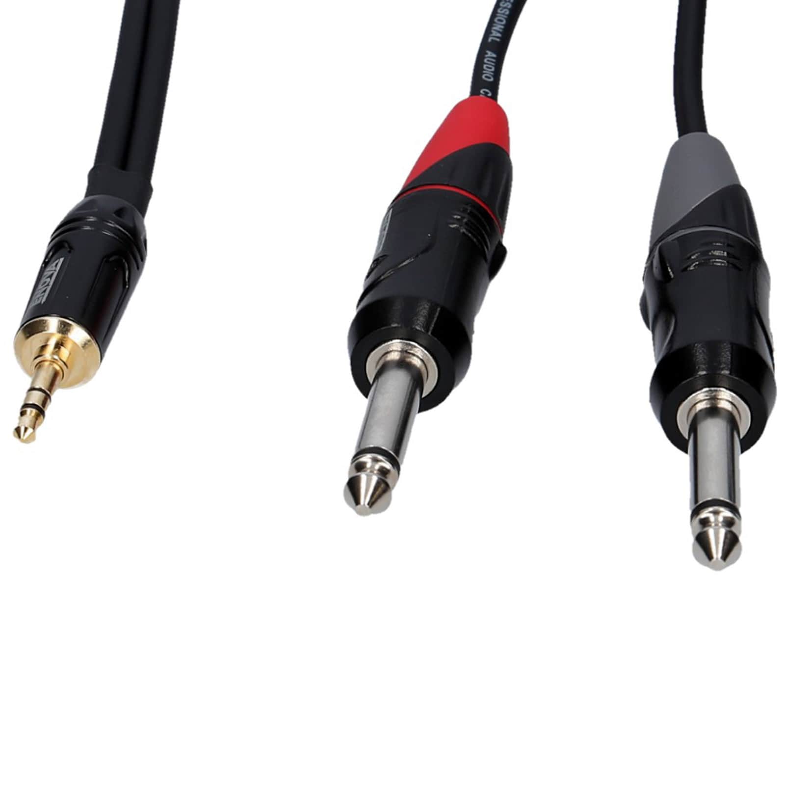 ENOVA, audio adapter cable, 2 meters jack stereo to 2x 6.3mm jack mono Enova Pro AV Connectors & Pro AV Interconnect Cables