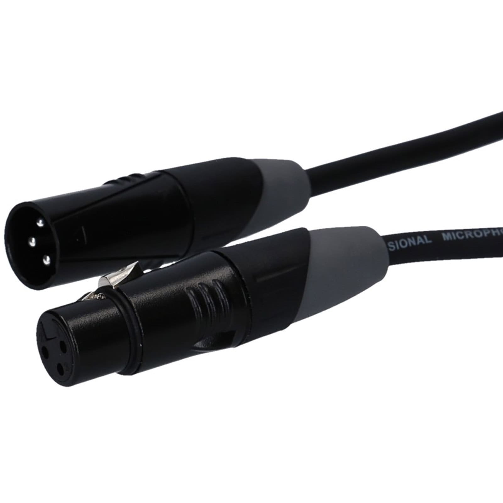 Câble audio XLR Mâle- XLR Femelle 20,0m 7mm Noir