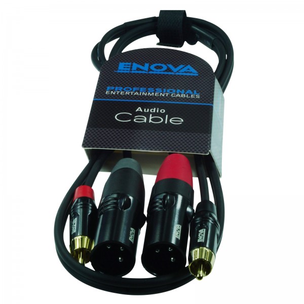 Enova Meter Stereo Adapter Cable X Rca Male To X Xlr Male Enova