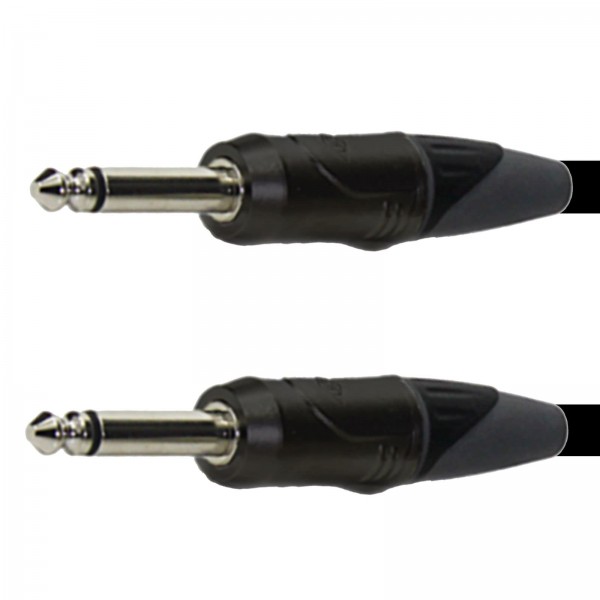 20 m 1/4" plug 2 pole Jack - Jack instrument cable with conductive PE shielding