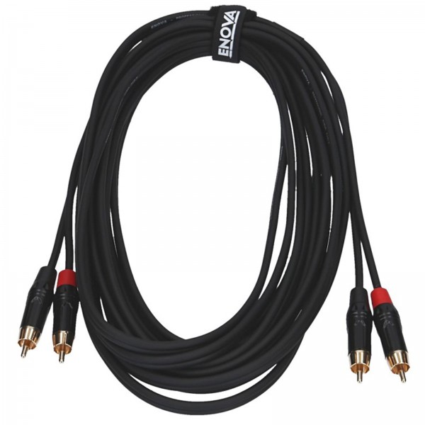 Næsten død hensynsløs ejendom ENOVA, 3m RCA cable, 2x RCA male to 2x RCA male | Enova - Pro AV Connectors  & Pro AV Interconnect Cables
