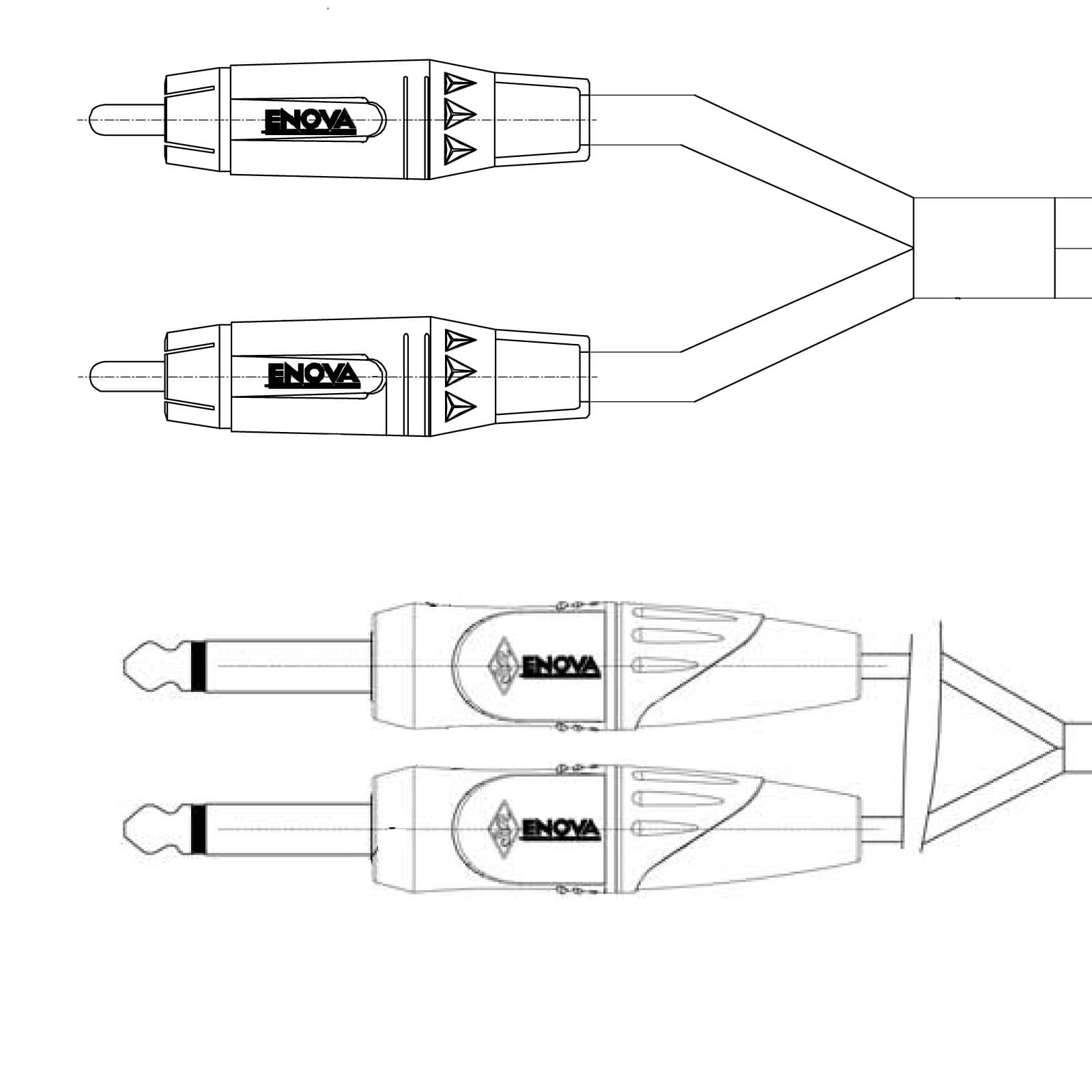 ENOVA 3.5 mm Jack XLR male cable PSMXLM-Serie 1 Meters